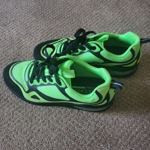 Skechers Neon Green and Black Athletic Shoes